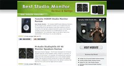 Desktop Screenshot of beststudiomonitorreviews.com